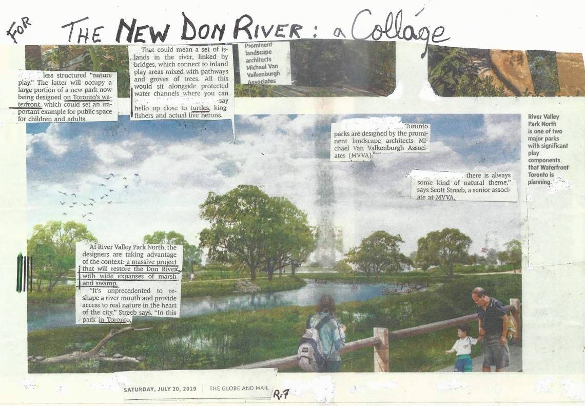 For the New Don River, collage by Dalton Shipway